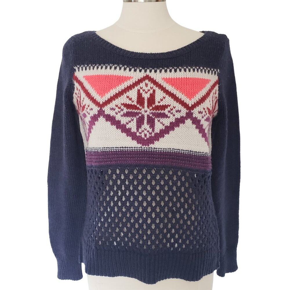 American Eagle Outfitters Winter Wool Snowflake Sweater Size Medium‎